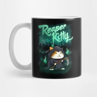 Halloween Grim Reaper Kitty Mug